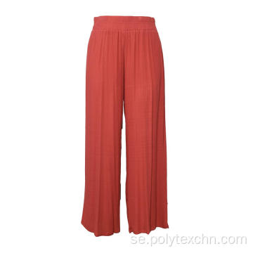 Skrynkliga Rayon Wide Ben Pants byxor